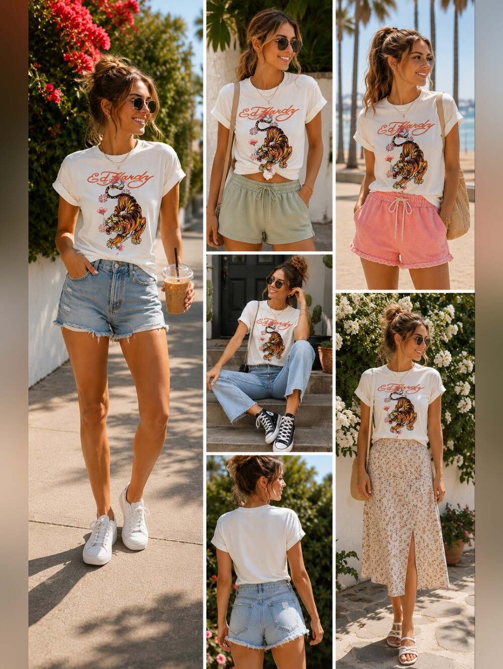 Ed Hardy Fitted Tiger Tee